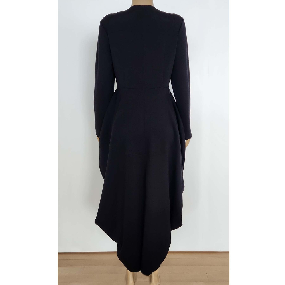 Elegant Black Long Sleeve Dress - Picture 4 of 10